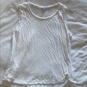 White Sleeveless Top